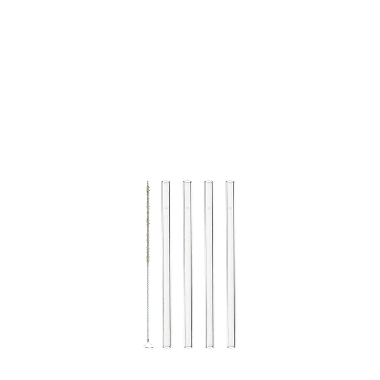LEONARDO Ciao Glastrinkhalme 4er Set, wiederverwendbar, geschmacksneutral, umweltfreundlich