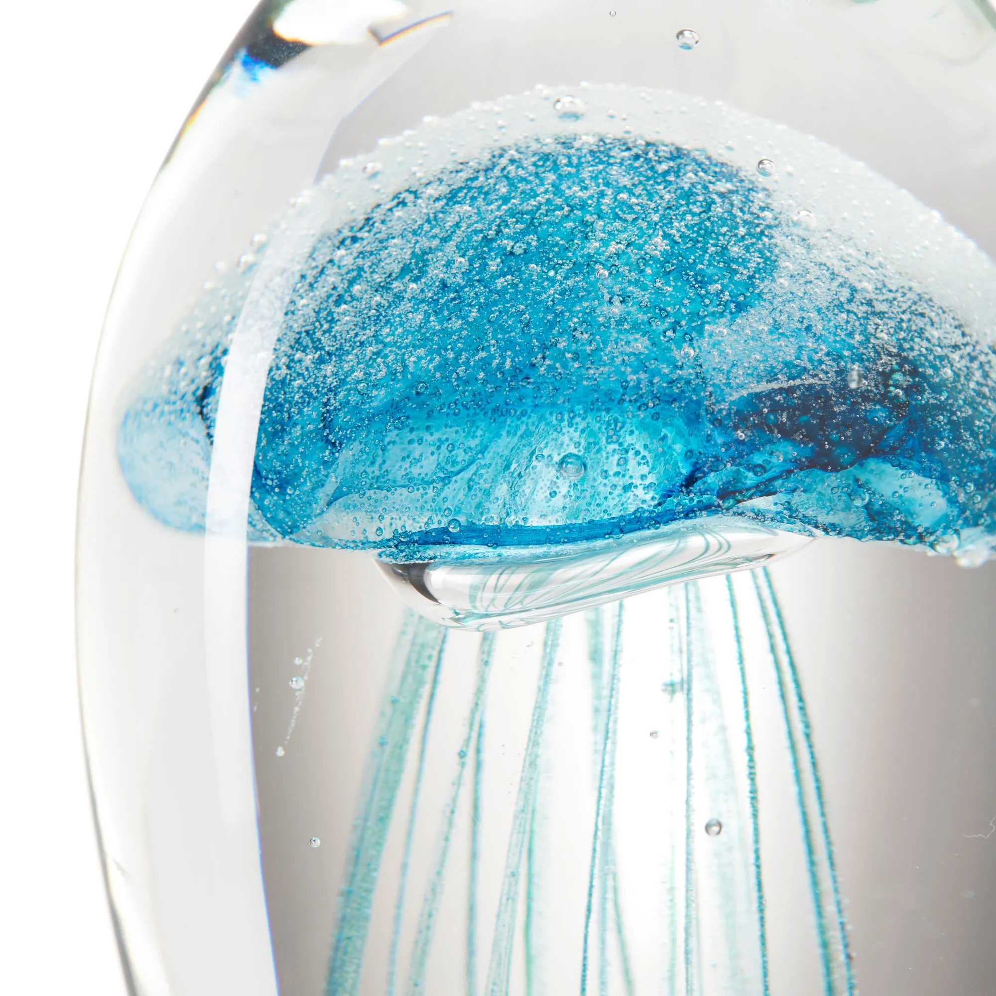 LEONARDO Dekofigur Qualle OCEANO, handgefertigt, phosphoreszierend, stilvolles Design 5