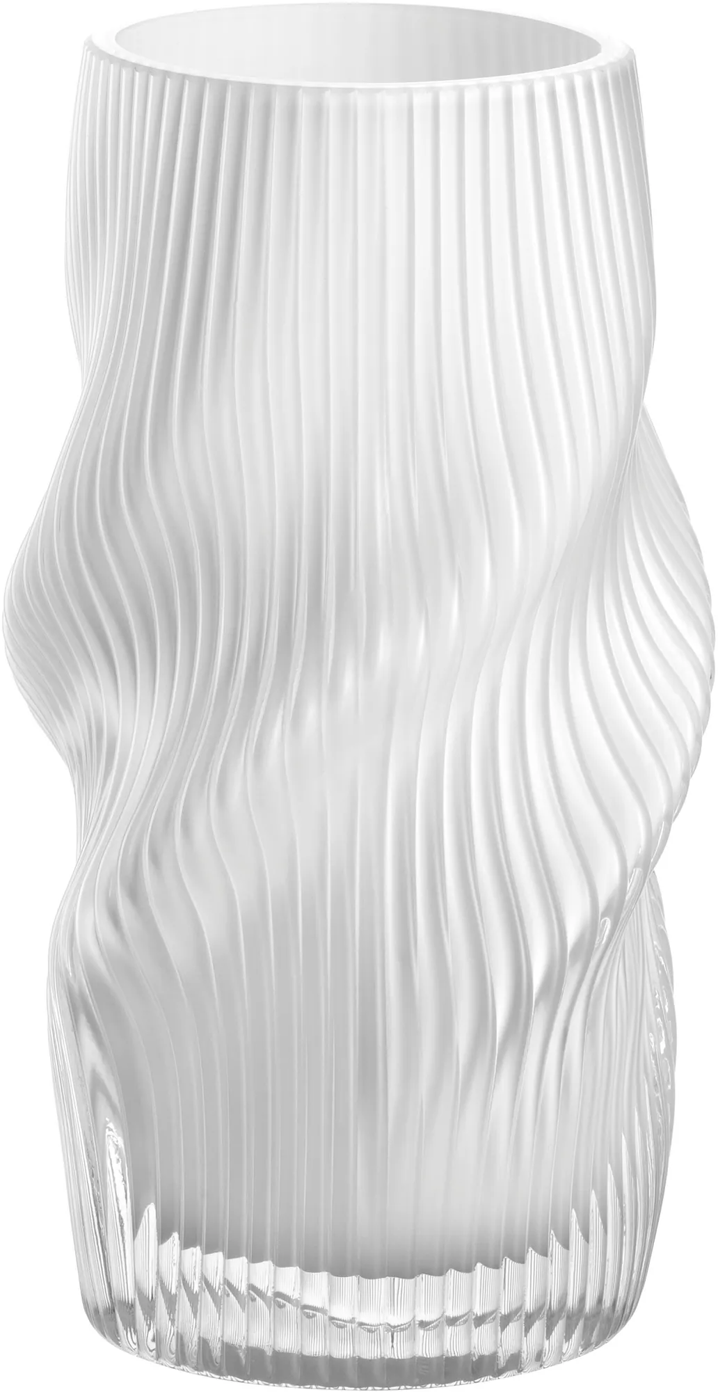 LEONARDO Vase VERDI, gedrehte Optik, edles Farbglas, vielseitig einsetzbar