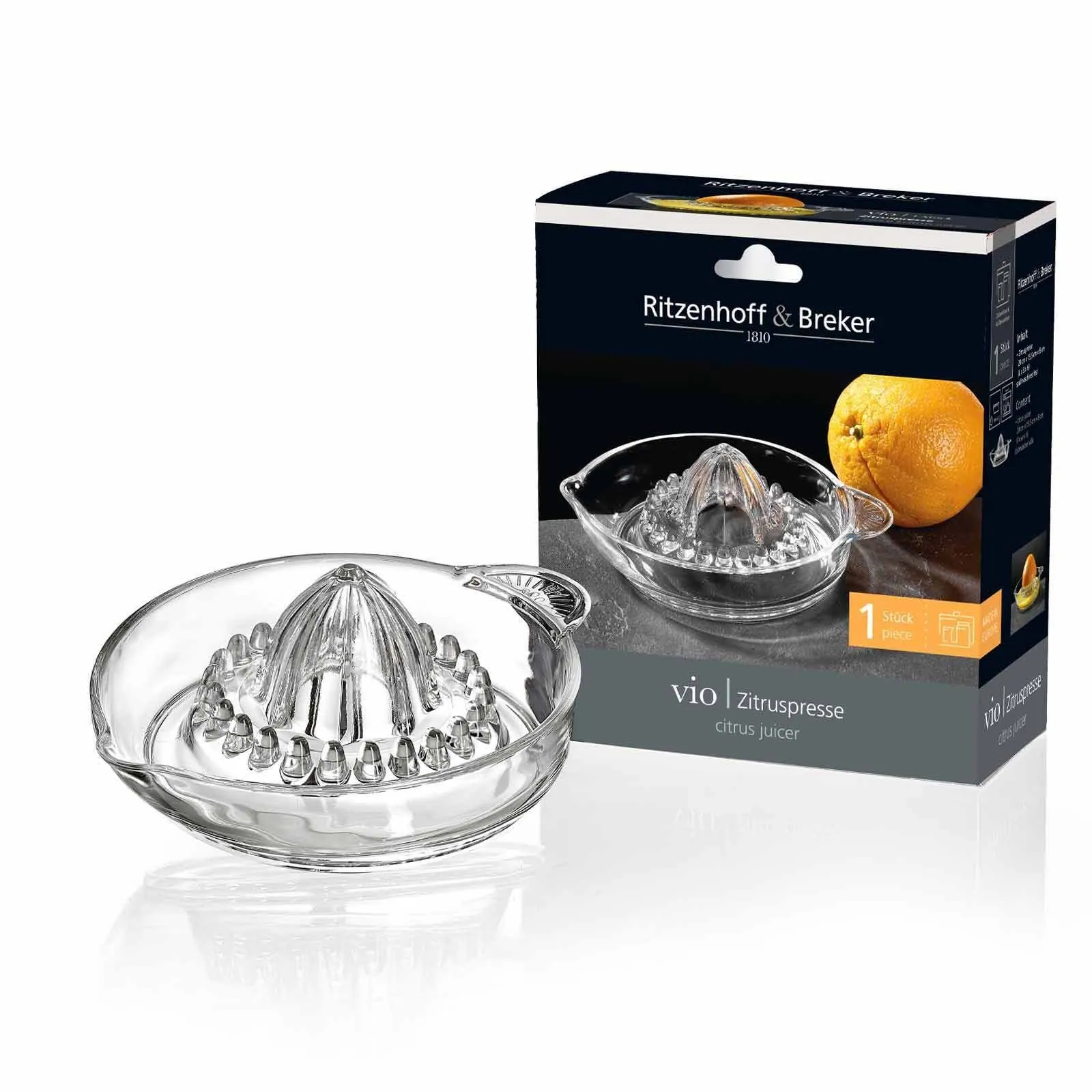 Ritzenhoff Zitronenpresse Vio, 140 ml, aus Pressglas, spülmaschinengeeignet 4