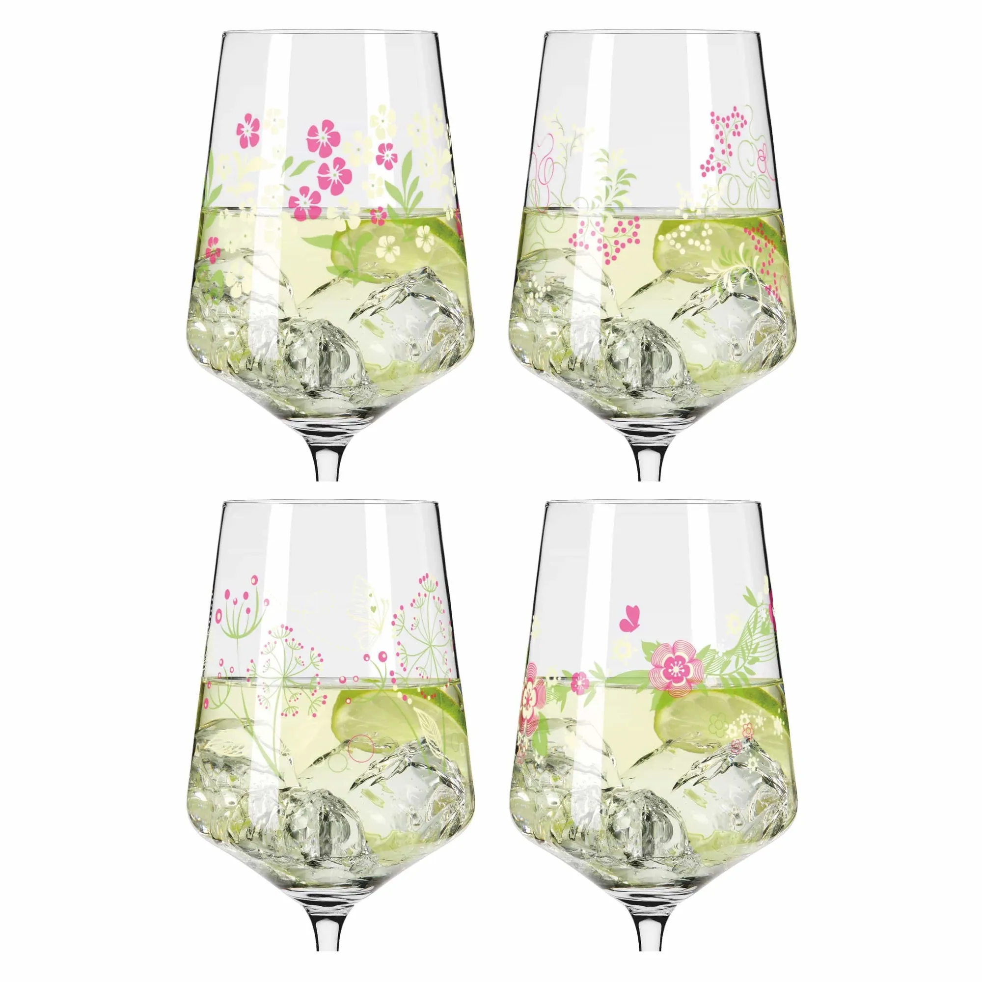 Ritzenhoff Sommertau Aperitifglas-Set, Elegante Designs, Made in Germany, 4er-Set 3