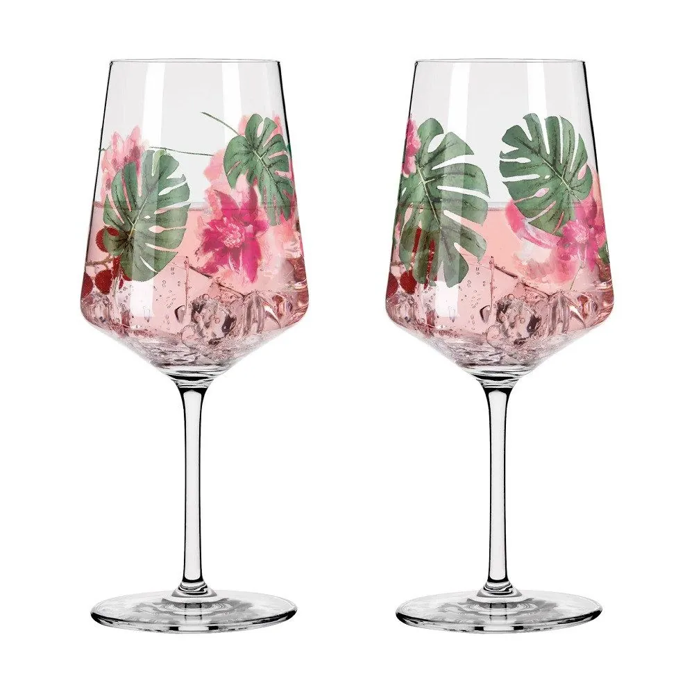 Ritzenhoff Sommersonett Sprizz 2er-Set, elegantes Design, spülmaschinengeeignet, Kristallglas