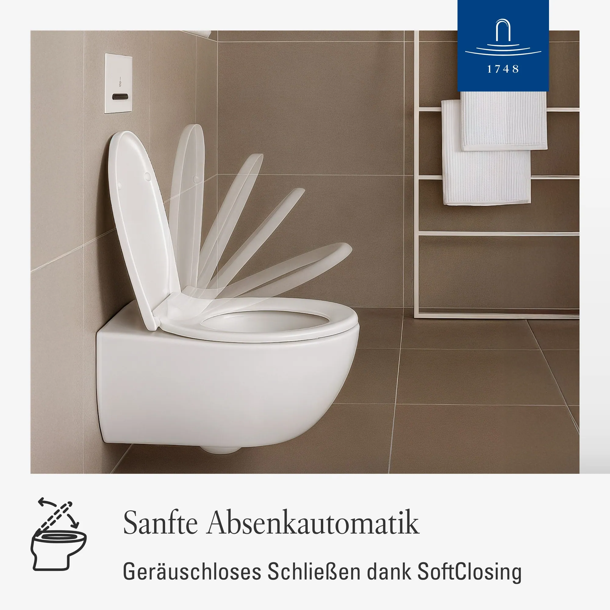 Villeroy & Boch Universal WC-Sitz, Absenkautomatik, abnehmbar, bruchsicher 3