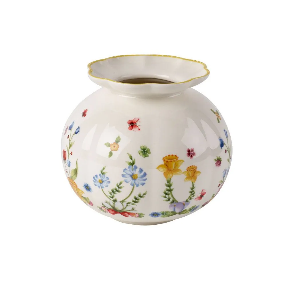 Villeroy & Boch Spring Awakening Vase, ø 19,8 cm, aus feinem Porzellan