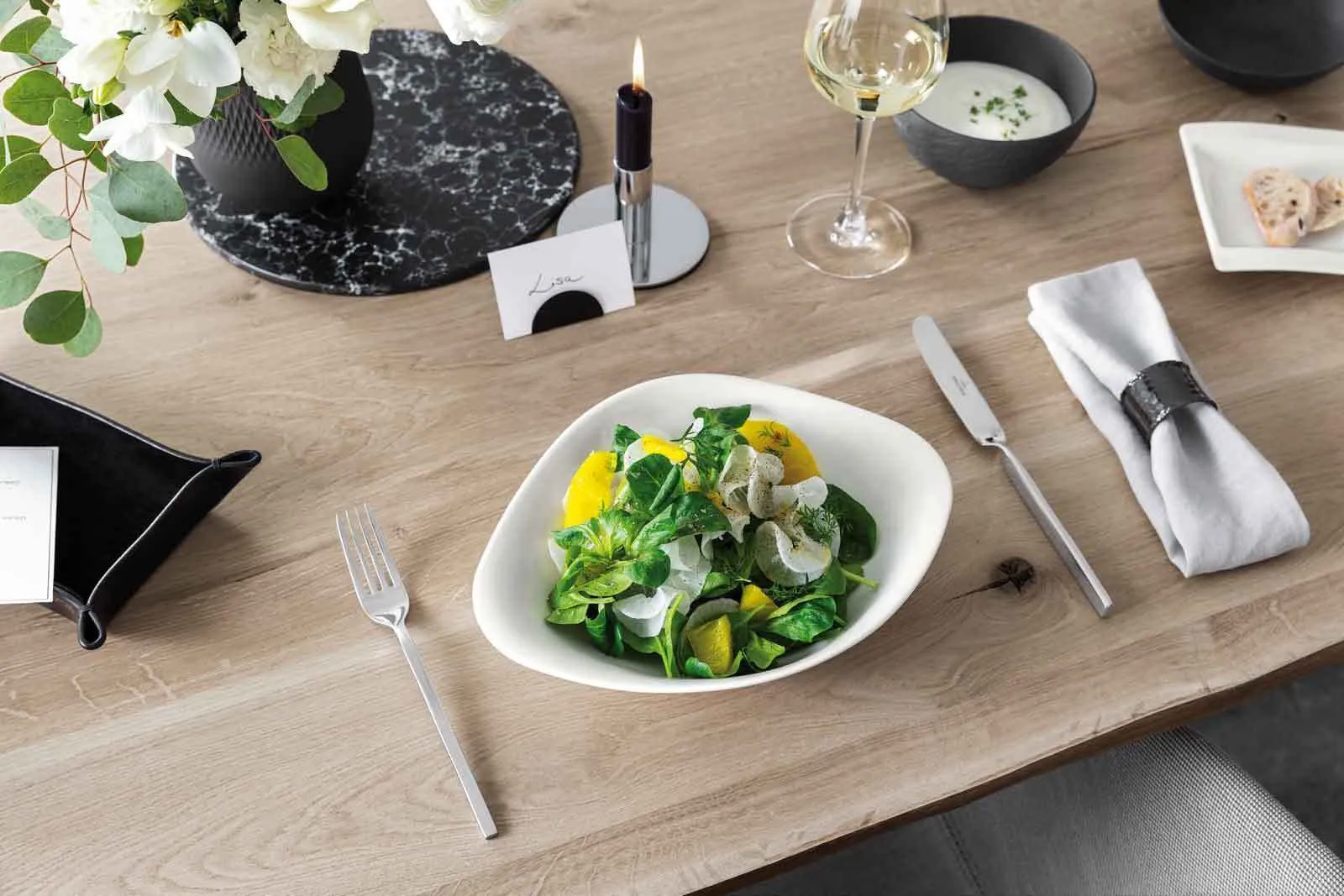 Villeroy & Boch Vapiano Kombiservice, 6-teiliges Schalen-Trio für 2 Personen 4