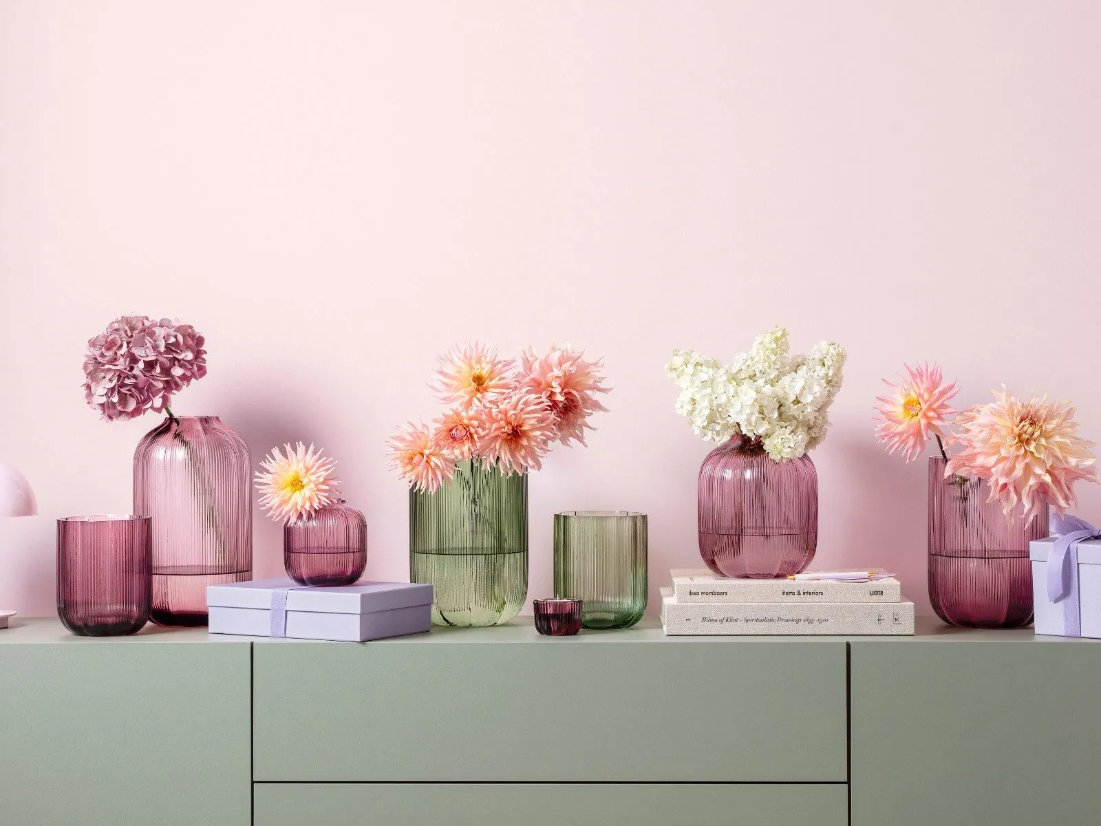 Villeroy & Boch Fleur cassis Kerzenständer, 2-in-1 Nutzung, dekoratives Design, intensiver Pinkton 4