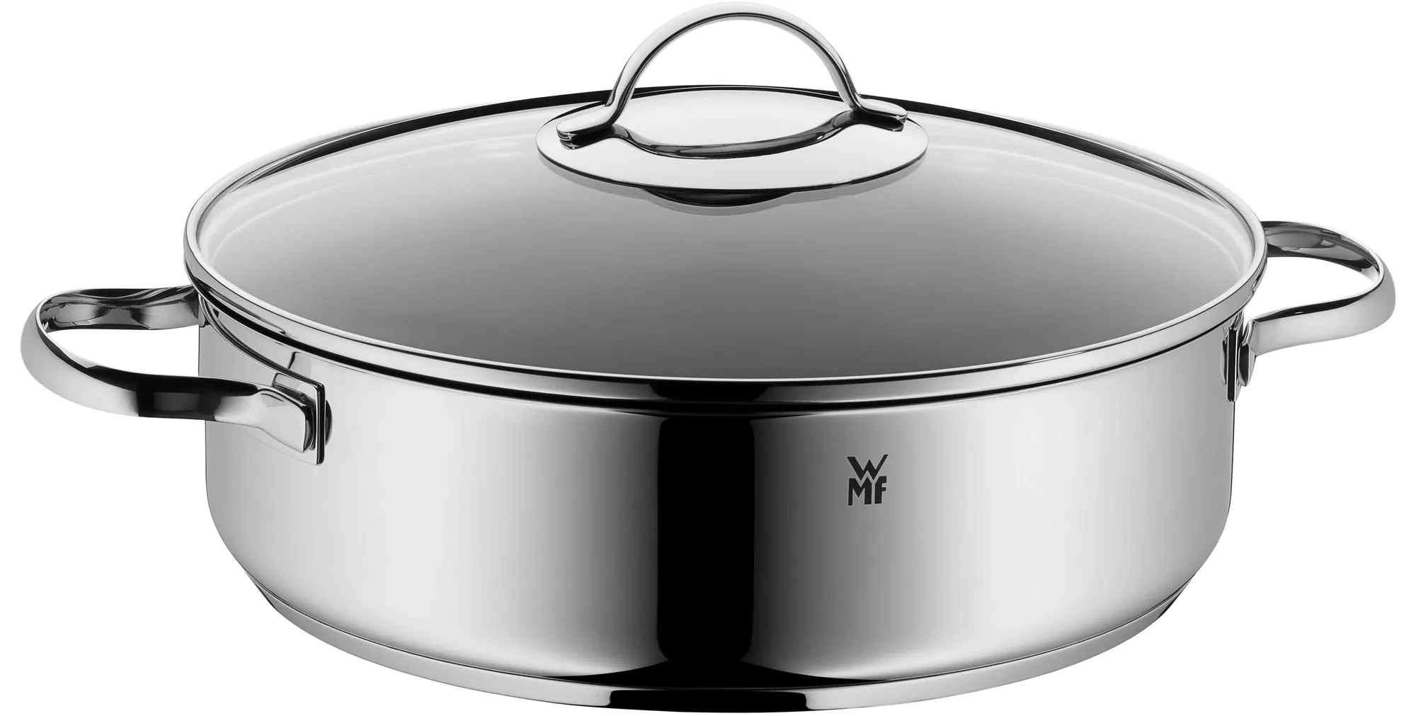 WMF Schmorpfanne Devil Bräter, 28 cm, Induktion, Cromargan Edelstahl