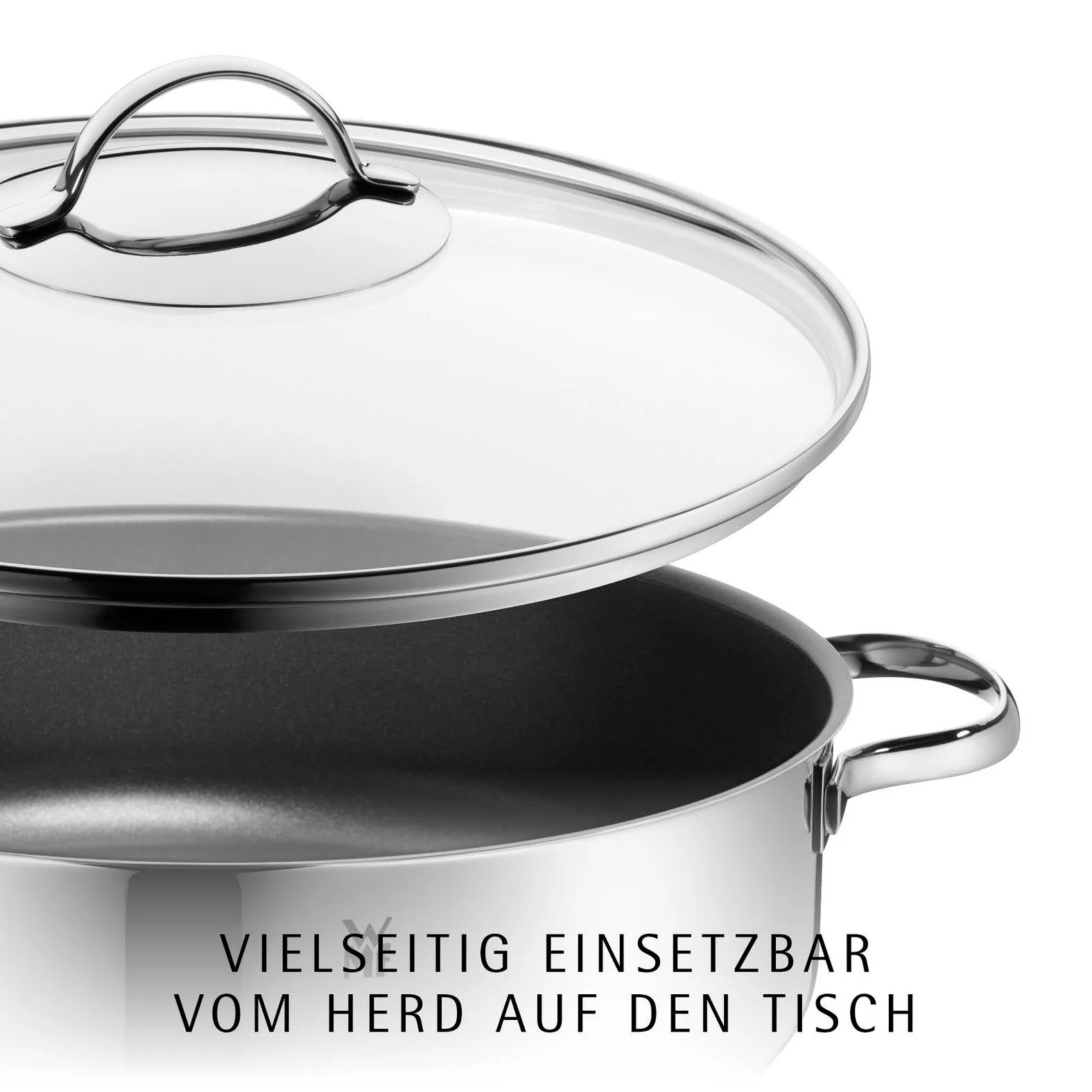 WMF Schmorpfanne Devil Bräter, 28 cm, Induktion, Cromargan Edelstahl 3